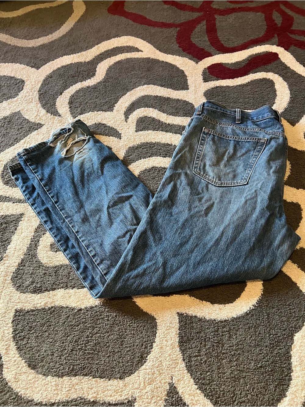 Classic Men’s Blue Denim Jeans - Casual Comfort